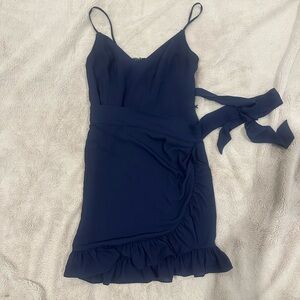 Navy Alyssa wrap dress